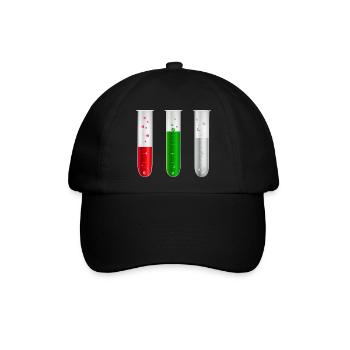 Augsburger Mischung - Rot Grün Weiß - Baseballkappe - Schwarz/Schwarz - Vorne