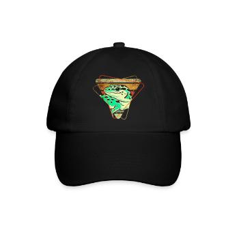Gecko - Baseballkappe - Schwarz/Schwarz - Vorne
