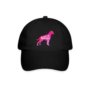 Liebende Boxermama - Baseballkappe - Schwarz/Schwarz - Vorne