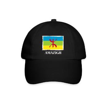 Amazigh - Baseballkappe - Schwarz/Schwarz - Vorne