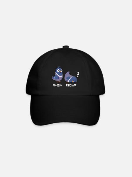 Pingeon Pingeoff - Baseballkappe - Schwarz/Schwarz