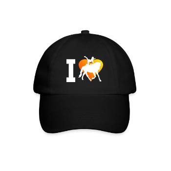 Teamvoltigieren Voltigieren Reitkunst - Baseballkappe - Schwarz/Schwarz - Vorne