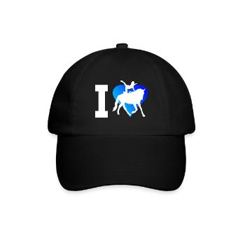 Pferdeperformance Kunstturnen auf dem Pferd - Baseballkappe - Schwarz/Schwarz - Vorne
