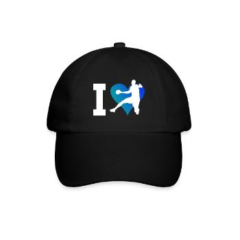 Handballspieler Handballer Handballspielen - Baseballkappe - Schwarz/Schwarz - Vorne