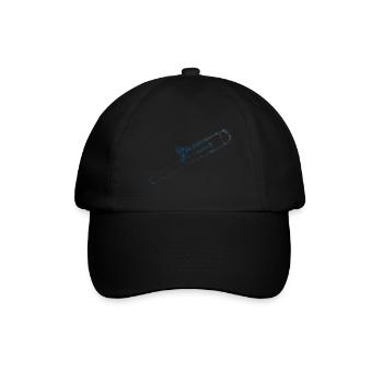 Damen Posaunist Posaune Trombone Blechbläser - Baseballkappe - Schwarz/Schwarz - Vorne
