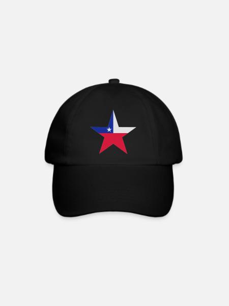 Chilenische Sterne - Baseballkappe - Schwarz/Schwarz