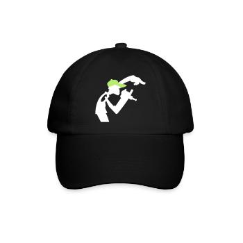 Rapper - Baseballkappe - Schwarz/Schwarz - Vorne