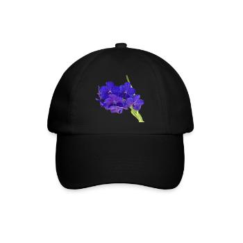 flowers lilies tulips orchids sunflower dahlia ger - Baseballkappe - Schwarz/Schwarz - Vorne