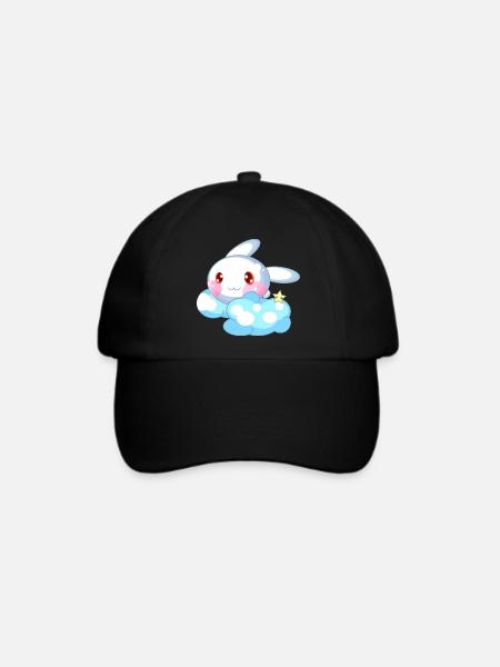 Hase süß Kinder - Baseballkappe - Schwarz/Schwarz