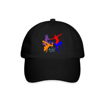 World dance moves Tanzen - Baseballkappe - Schwarz/Schwarz - Vorne