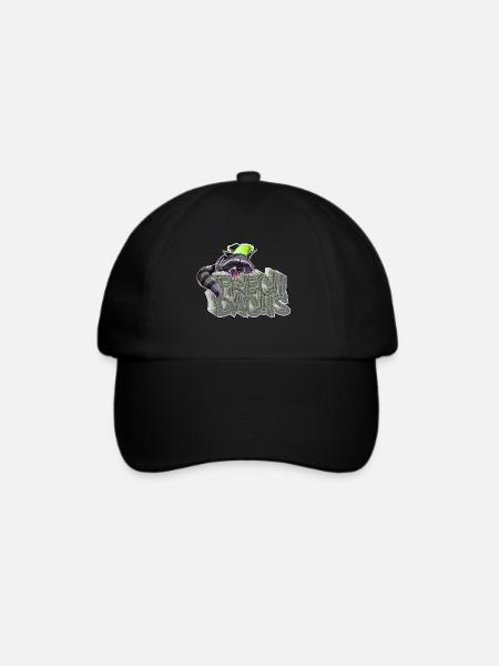 Frechdachs- Frecher Waschbär - Baseballkappe - Schwarz/Schwarz