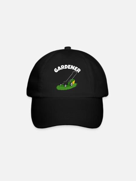 Gärtner Rasenmäher - Baseballkappe - Schwarz/Schwarz