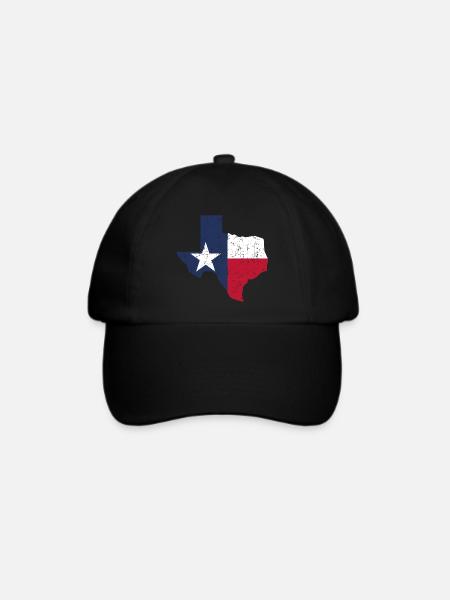 Texas - Baseballkappe - Schwarz/Schwarz