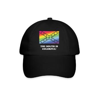 Der Süden ist bunt! - Baseballkappe - Schwarz/Schwarz - Vorne