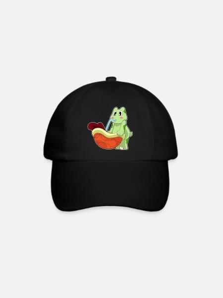 Schildkröte Kaffee - Baseballkappe - Schwarz/Schwarz