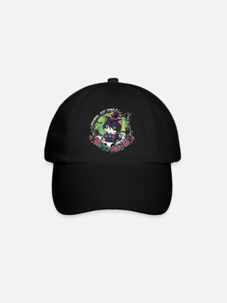 Das Erwachen von Catleman Jack - Baseballkappe - Schwarz/Schwarz