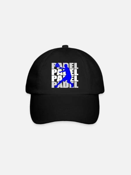 Padel - Baseballkappe - Schwarz/Schwarz