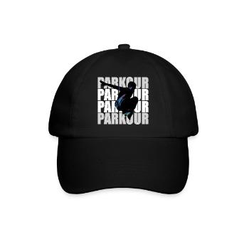 Parkour - Baseballkappe - Schwarz/Schwarz - Vorne