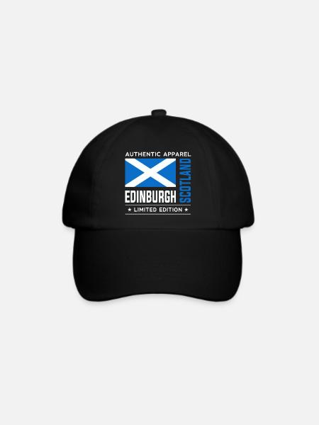 Edinburgh - Baseballkappe - Schwarz/Schwarz