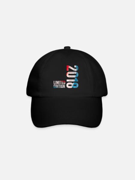 2018 Limited Edition Geburtstagsgeschenk 2018 - Baseballkappe - Schwarz/Schwarz