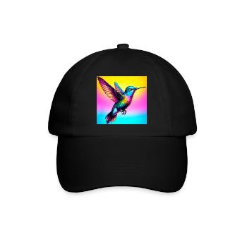 Kolibri - Baseballkappe - Schwarz/Schwarz - Vorne