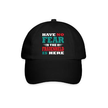Have no Fear the Frauenheld is here Outfit - Baseballkappe - Schwarz/Schwarz - Vorne