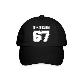 67 - Six seven - Baseballkappe - Schwarz/Schwarz - Vorne