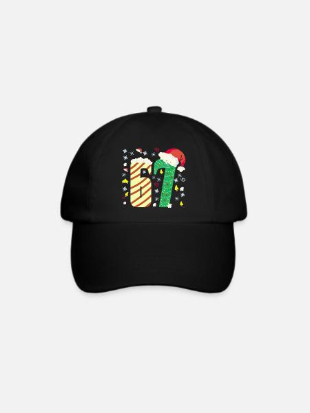 67 Christmas - Baseballkappe - Schwarz/Schwarz