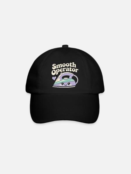 Kawaii Haushalt Bügeleisen - Baseballkappe - Schwarz/Schwarz