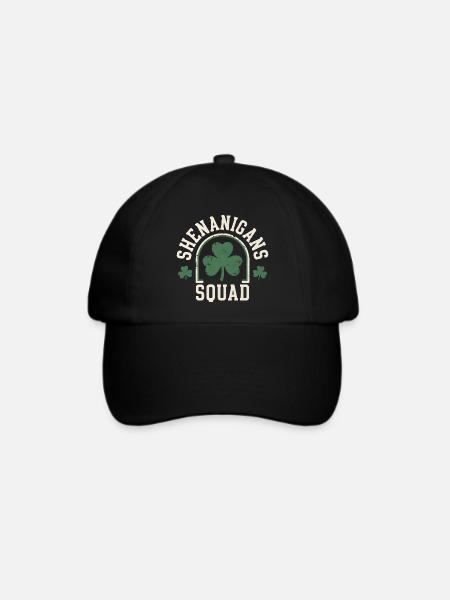 Shenanigans Squad Shamrock Spaß - Baseballkappe - Schwarz/Schwarz