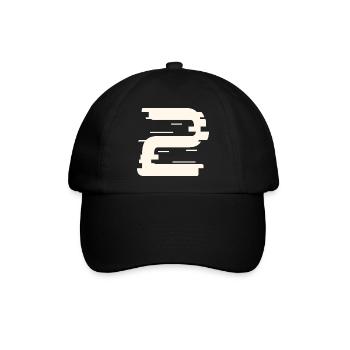 2 - Baseballkappe - Schwarz/Schwarz - Vorne