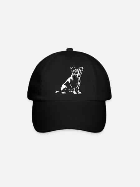 Jack Russell Terrier "Black Edition" - Baseballkappe - Schwarz/Schwarz