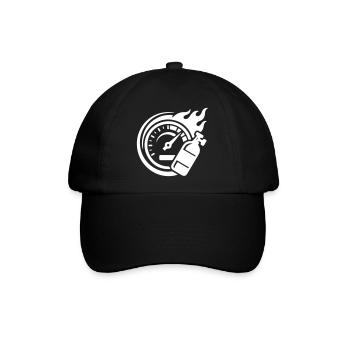 Turbo Boost Tuning Symbol - Baseballkappe - Schwarz/Schwarz - Vorne