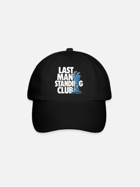 Last Man Standing Zombie Design - Baseballkappe - Schwarz/Schwarz