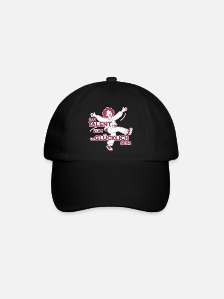 KEIN TALENT ZUM UNGLÜCKLICH SEIN Mädchen rosa - Baseballkappe - Schwarz/Schwarz