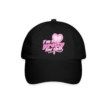 Pretty Damen - Baseballkappe - Schwarz/Schwarz - Vorne