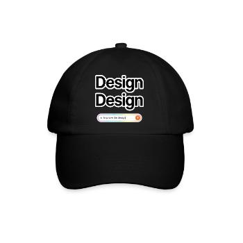 NOAI-Design - Baseballkappe - Schwarz/Schwarz - Vorne