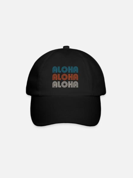 Aloha Aloha Aloha - Baseballkappe - Schwarz/Schwarz