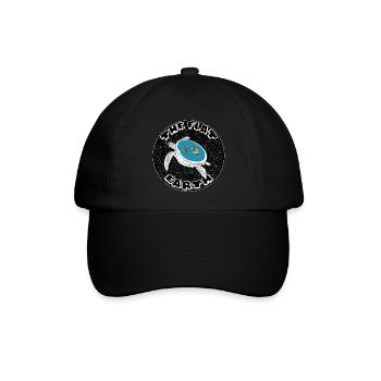 flat earth - Baseballkappe - Schwarz/Schwarz - Vorne