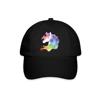 Unicorn - Baseballkappe - Schwarz/Schwarz - Vorne