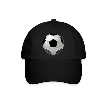 Fussball - Baseballkappe - Schwarz/Schwarz - Vorne