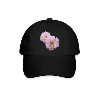flowers lilies tulips orchids sunflower dahlia ger - Baseballkappe - Schwarz/Schwarz - Vorne