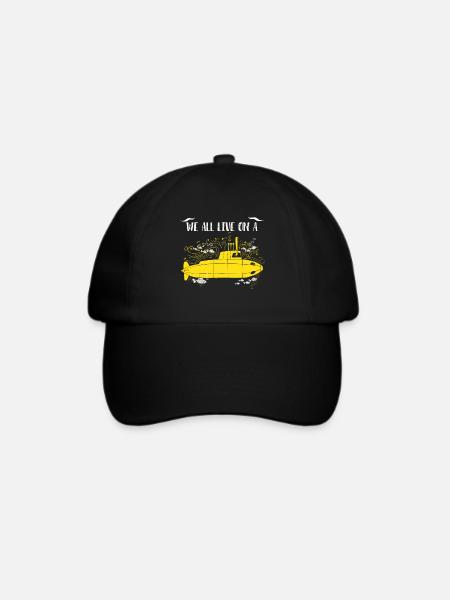 Süßes Yellow Submarine Shirt - Baseballkappe - Schwarz/Schwarz