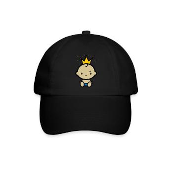 Baby Prinz - Baseballkappe - Schwarz/Schwarz - Vorne