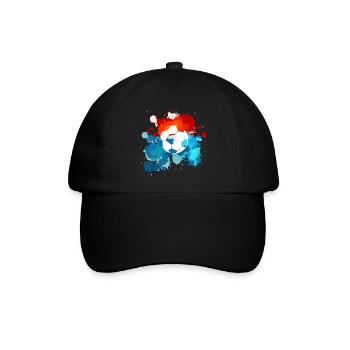 Fussball Farben. Geschenkidee! - Baseballkappe - Schwarz/Schwarz - Vorne