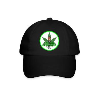 Smoke - Rauchen - Obama - Baseballkappe - Schwarz/Schwarz - Vorne