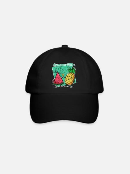 Tropisch - Baseballkappe - Schwarz/Schwarz