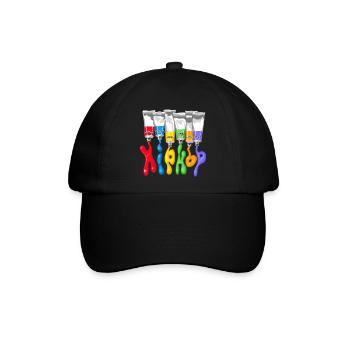 Hip Hop Rohre - Baseballkappe - Schwarz/Schwarz - Vorne