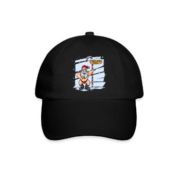 Süßer Weihnachtsmann Nordpol Weihnachten Xmas - Baseballkappe - Schwarz/Schwarz - Vorne
