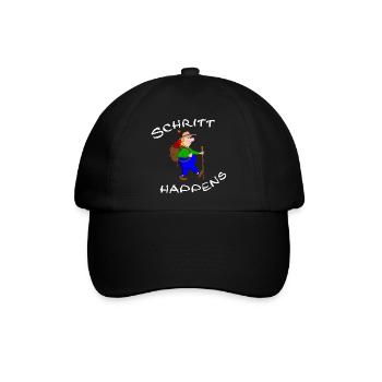 Wanderlust - Baseballkappe - Schwarz/Schwarz - Vorne